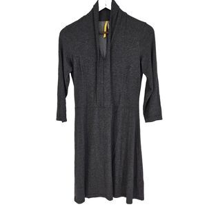 Lole Grey Jersey Knit Knee Length Shift Dress Medium